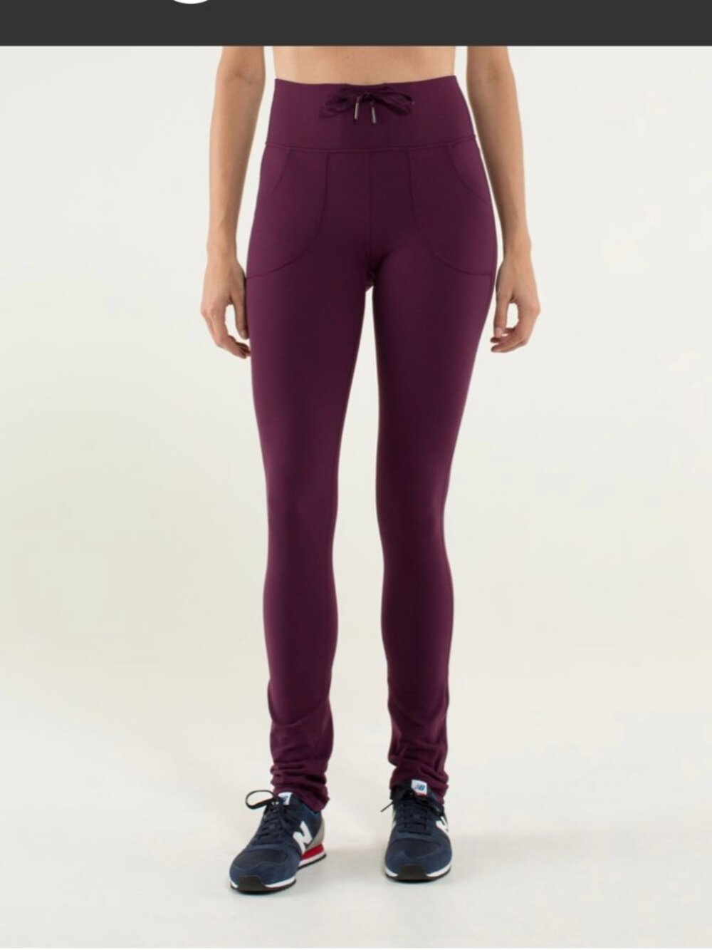 Lululemon Align Pants With Pockets in a dark burgundy color. Size 4 - Picture 4 of 6